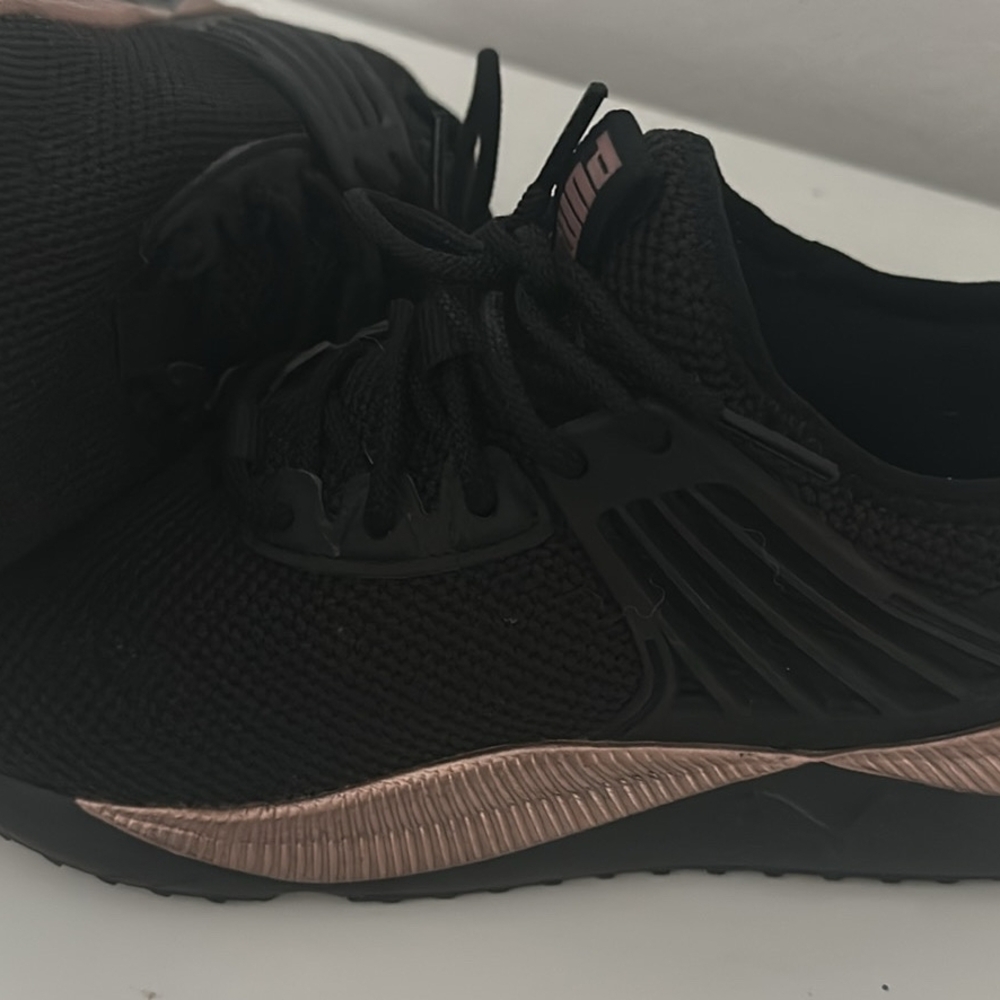 Puma Black and Gold Women's Sneakers